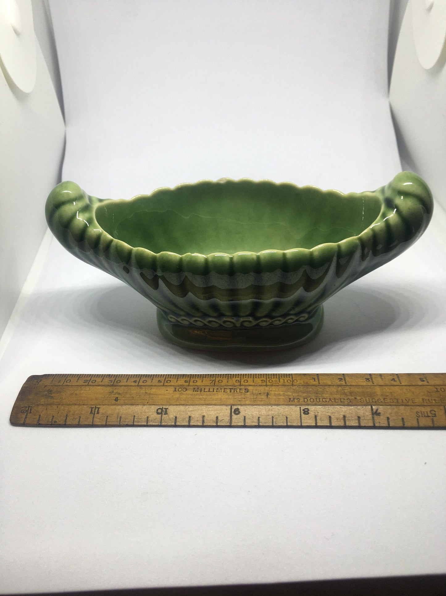 Mantle Vase. Wade Porcelain Sage green miniature mantel vase planter.