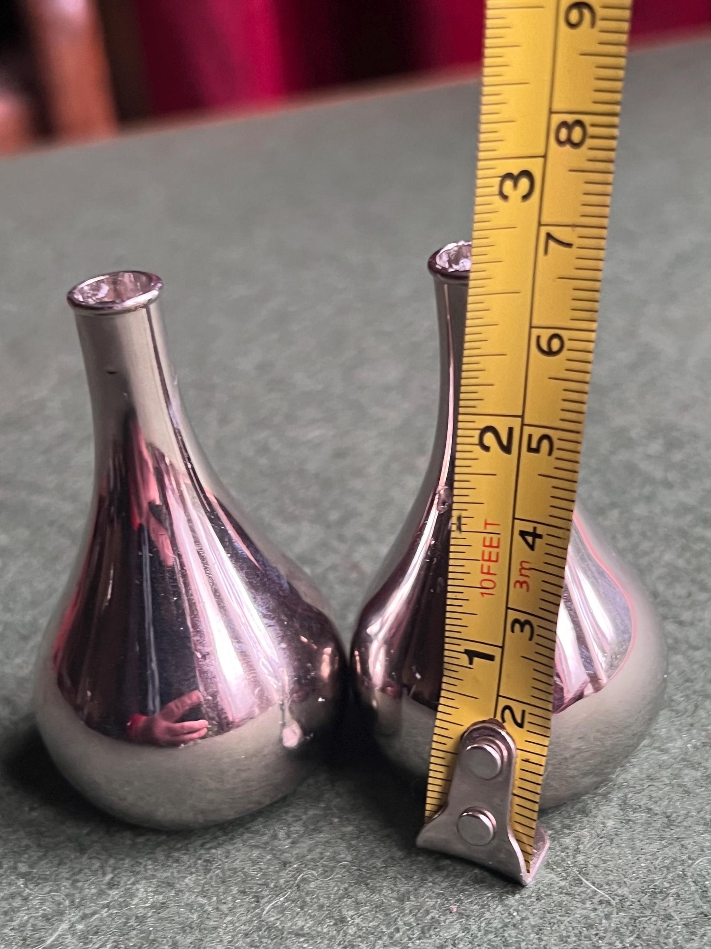 Taper Candle holders. Dansk Designs Quistgaard Silver Onion Candle Holders.