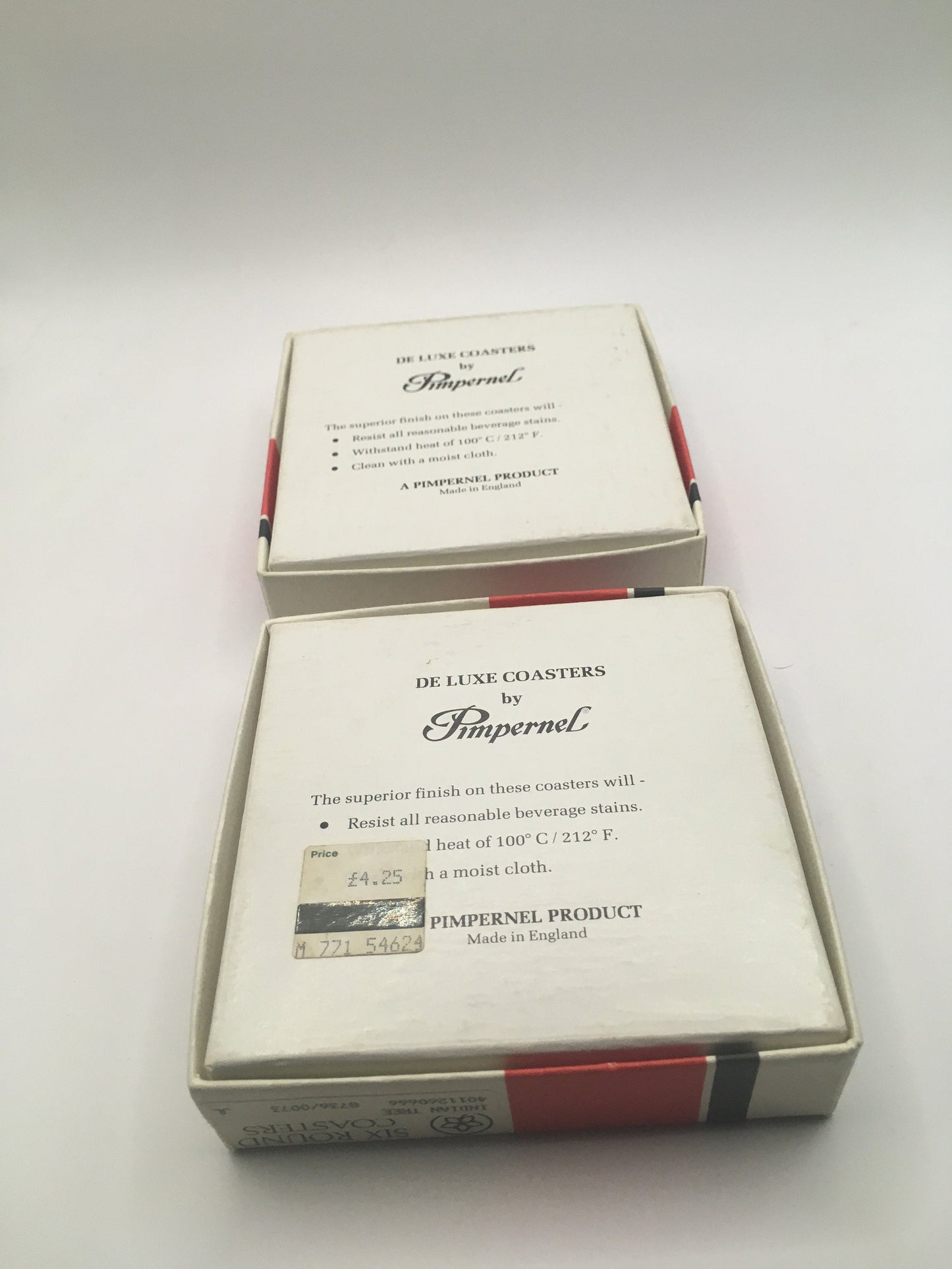 Set of 6 coasters. Vintage Pimpernel India Tree design coasters. Original box.