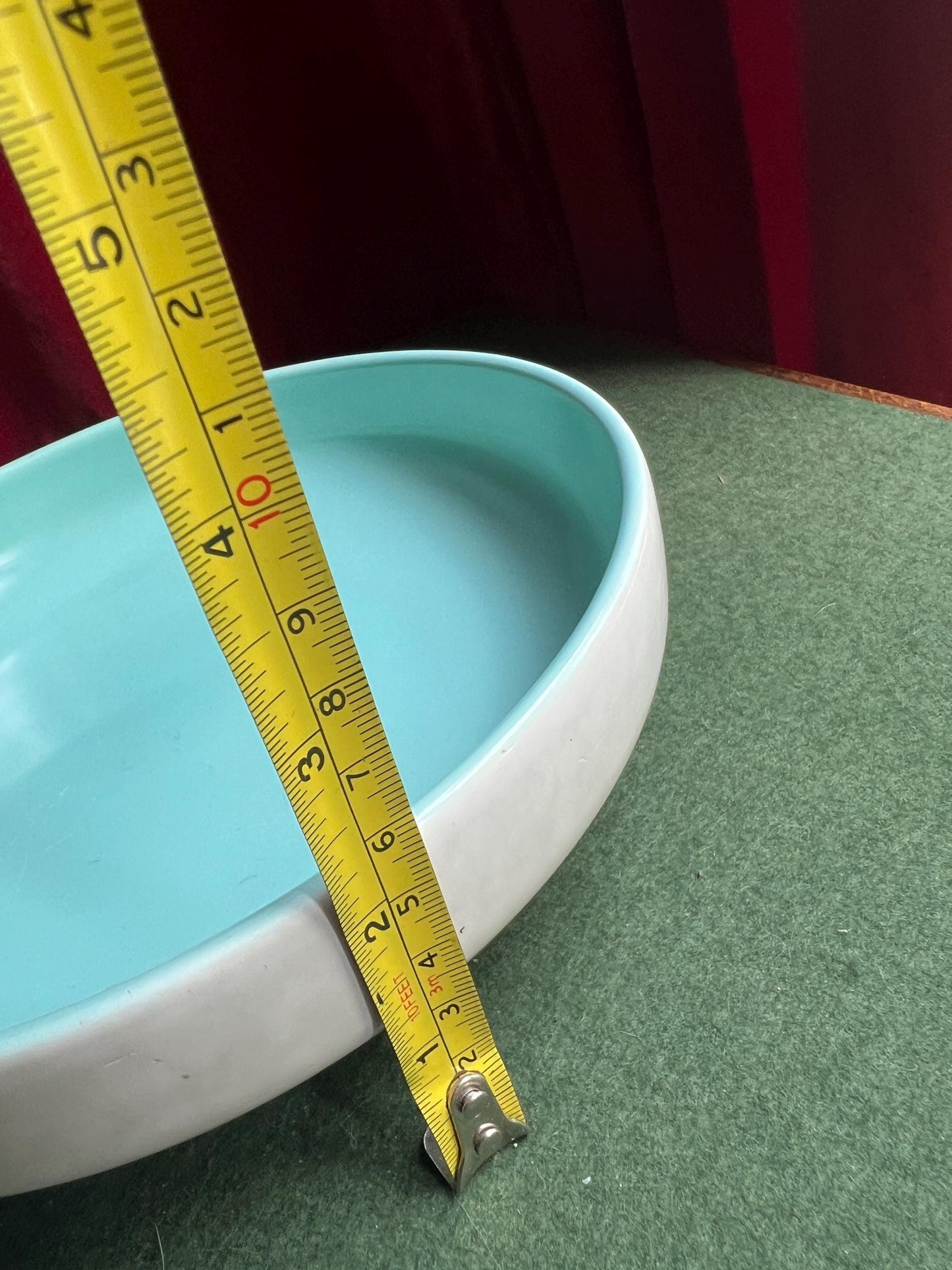 Poole pottery Ice green and Seagull console bowl.