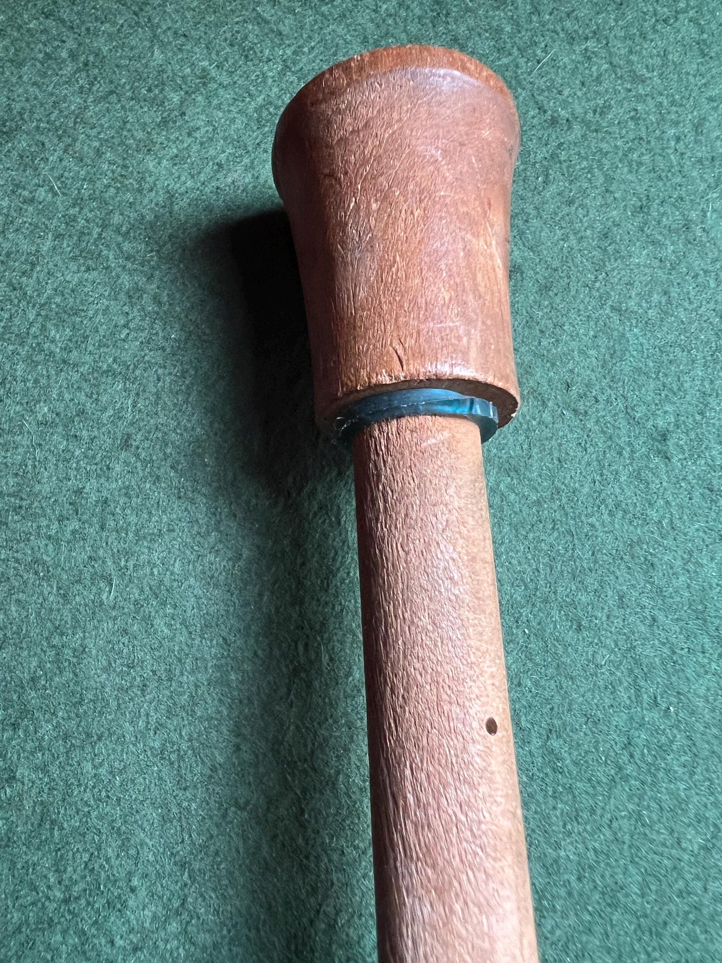 Antique wooden wine bottle corker. Manual bottle corker.