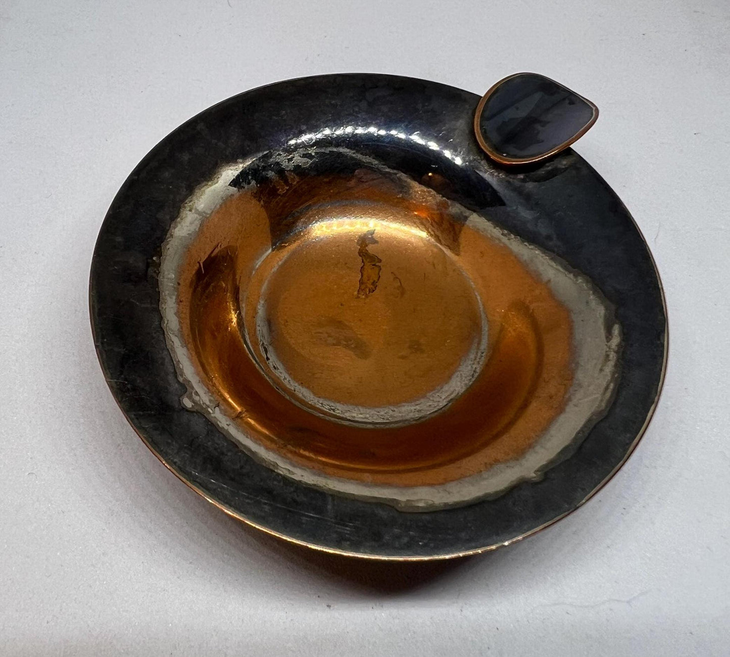 Vintage copper ashtray Stamped Canada EP Copper.
