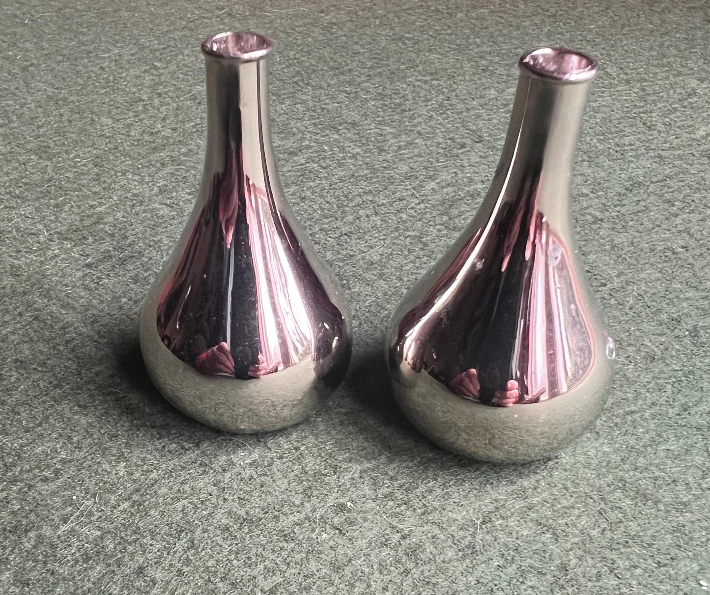 Taper Candle holders. Dansk Designs Quistgaard Silver Onion Candle Holders.