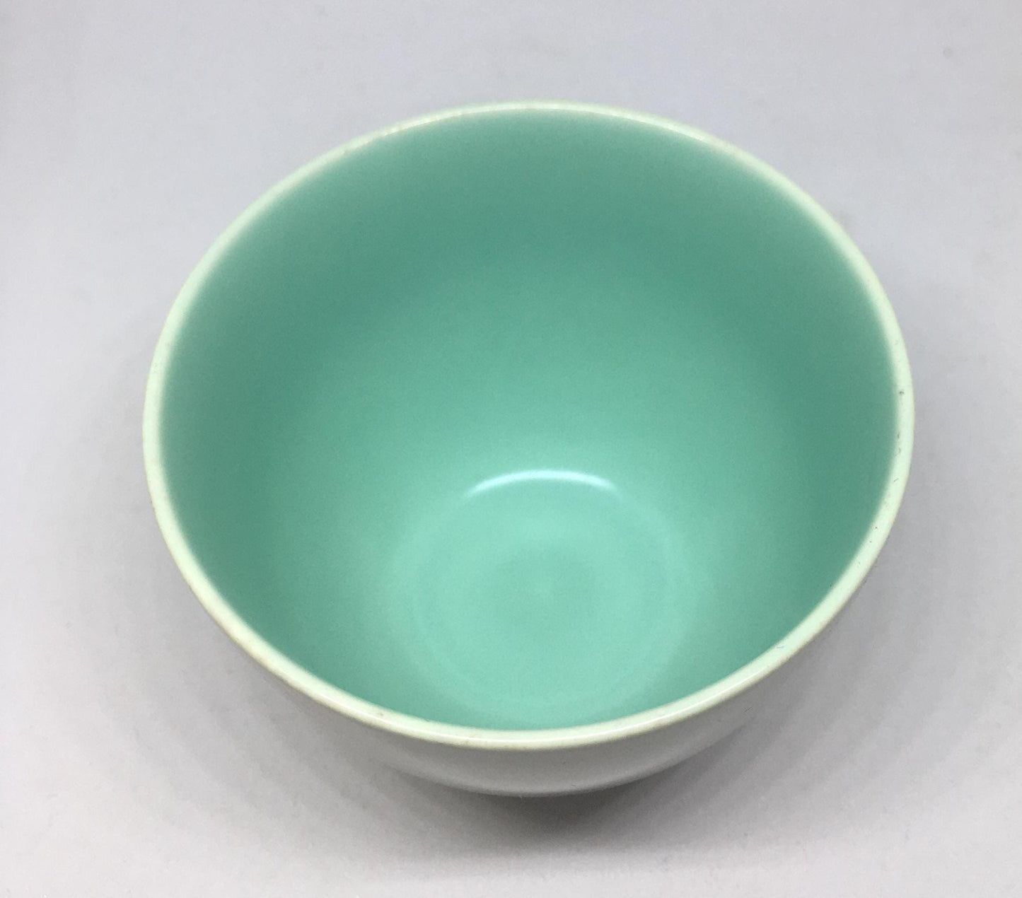 Poole Pottery Twintone sugar bowl. Duck egg blue and grey glaze.
