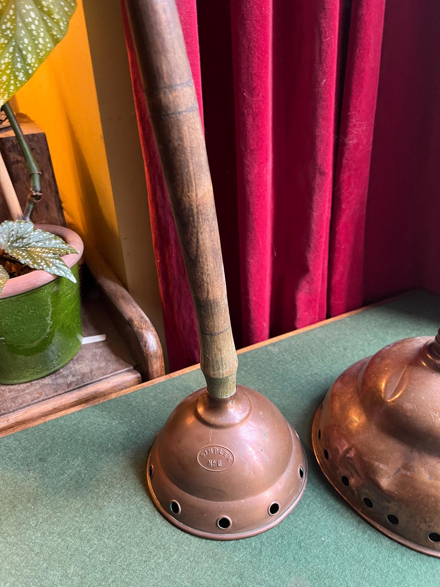 Vintage Washing Dolly 3 available Sold separately. Antique poss stick. Upcycled Toilet Roll Kitchen Roll Holder.