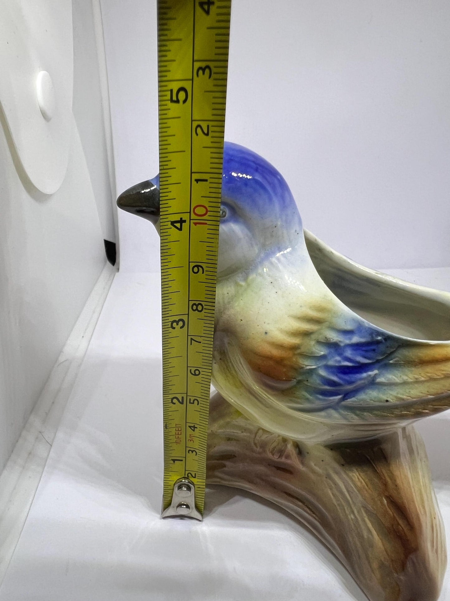 Quirky bluebird ceramic planter.