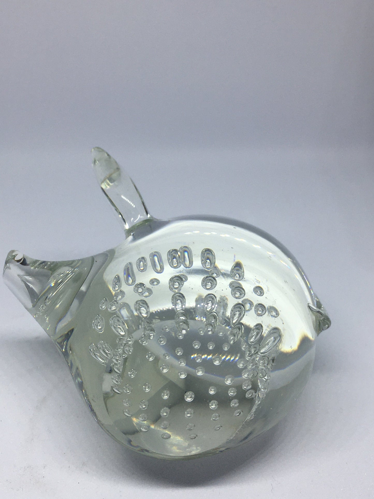 Handblown Glass Pig Figurine. Bullicante. Pig paperweight