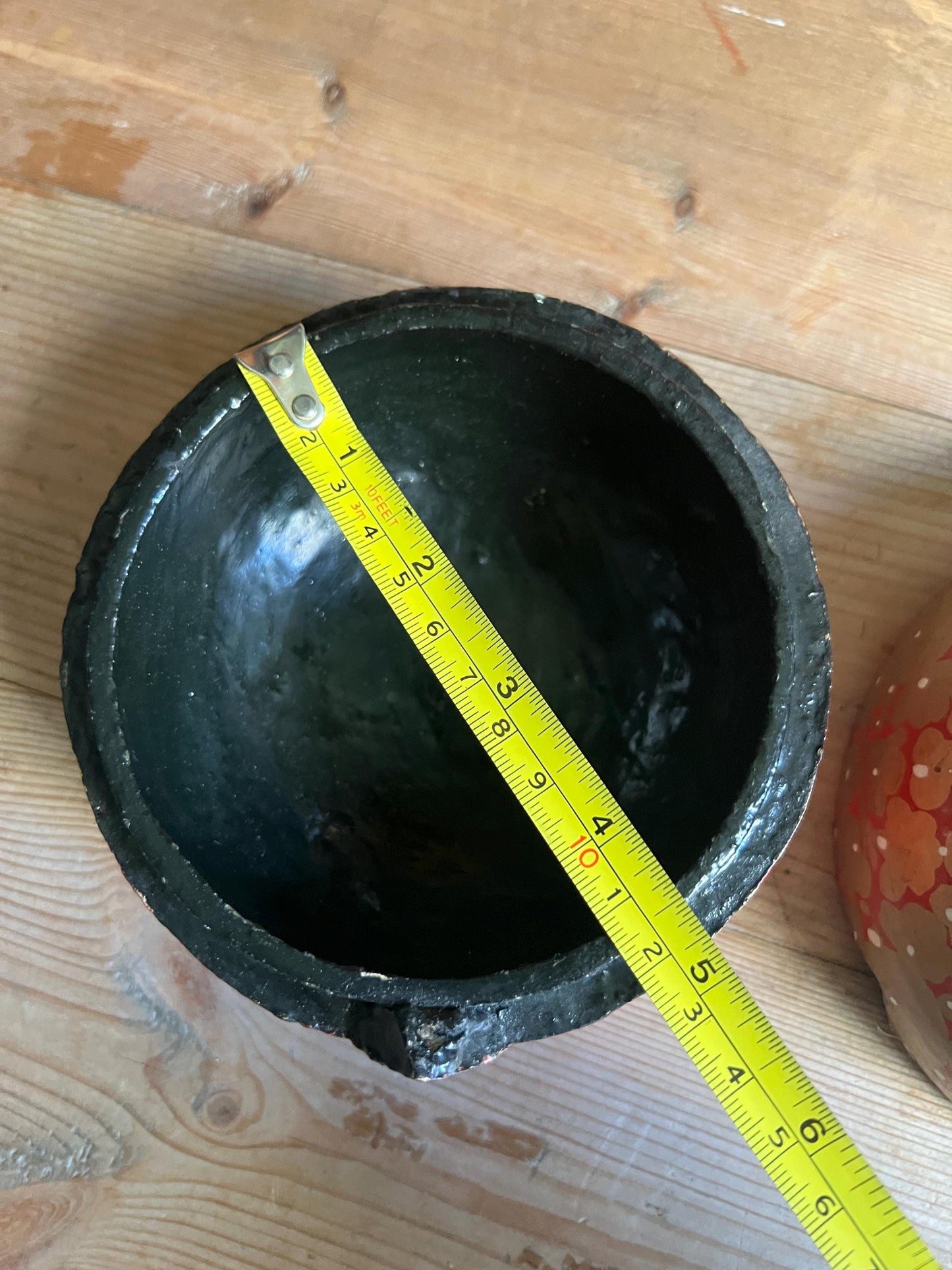 Vintage round Kashmiri Trinket Box.