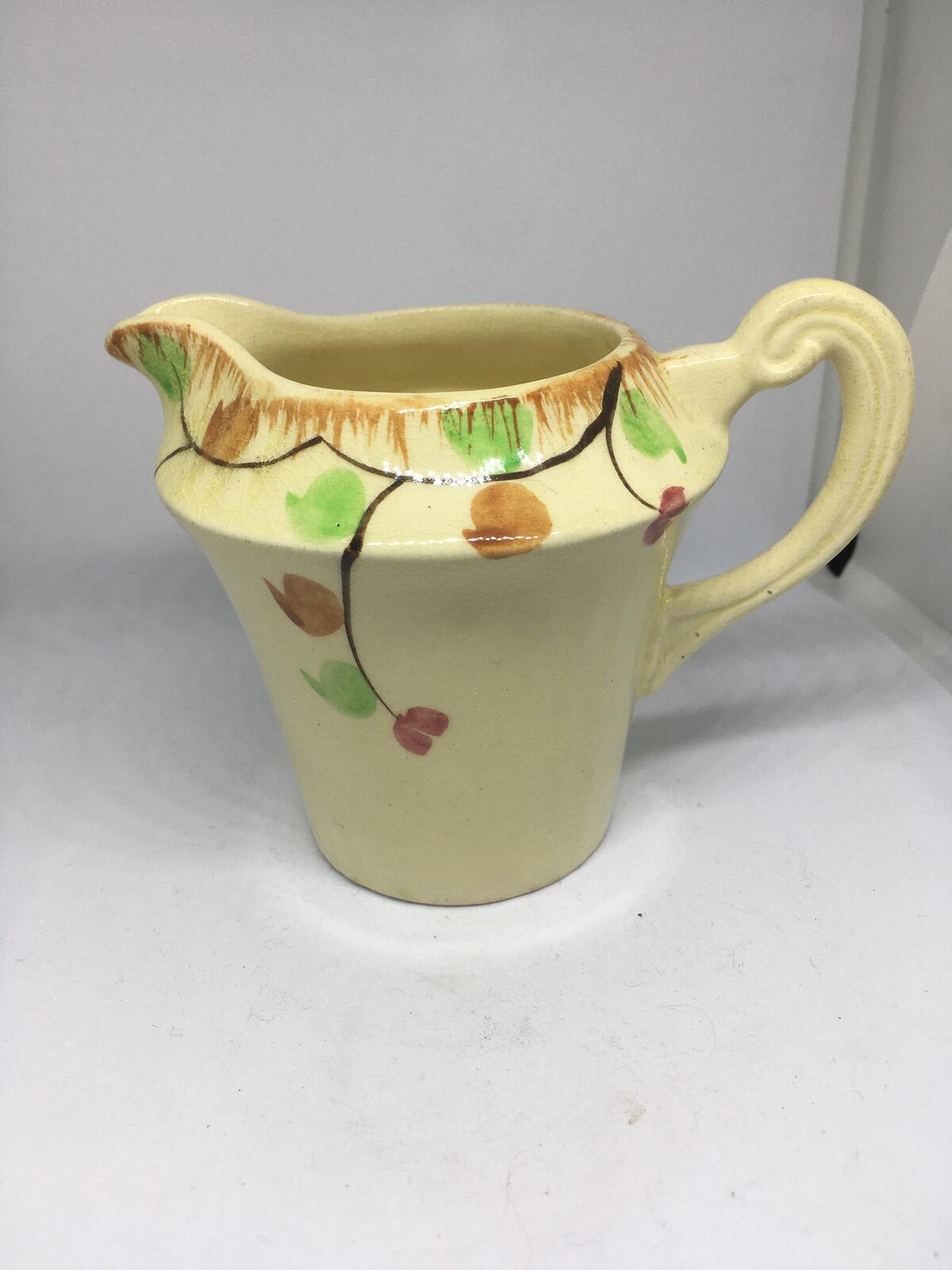 Beautiful vintage hand-painted creamer milk jug. Gloria England.