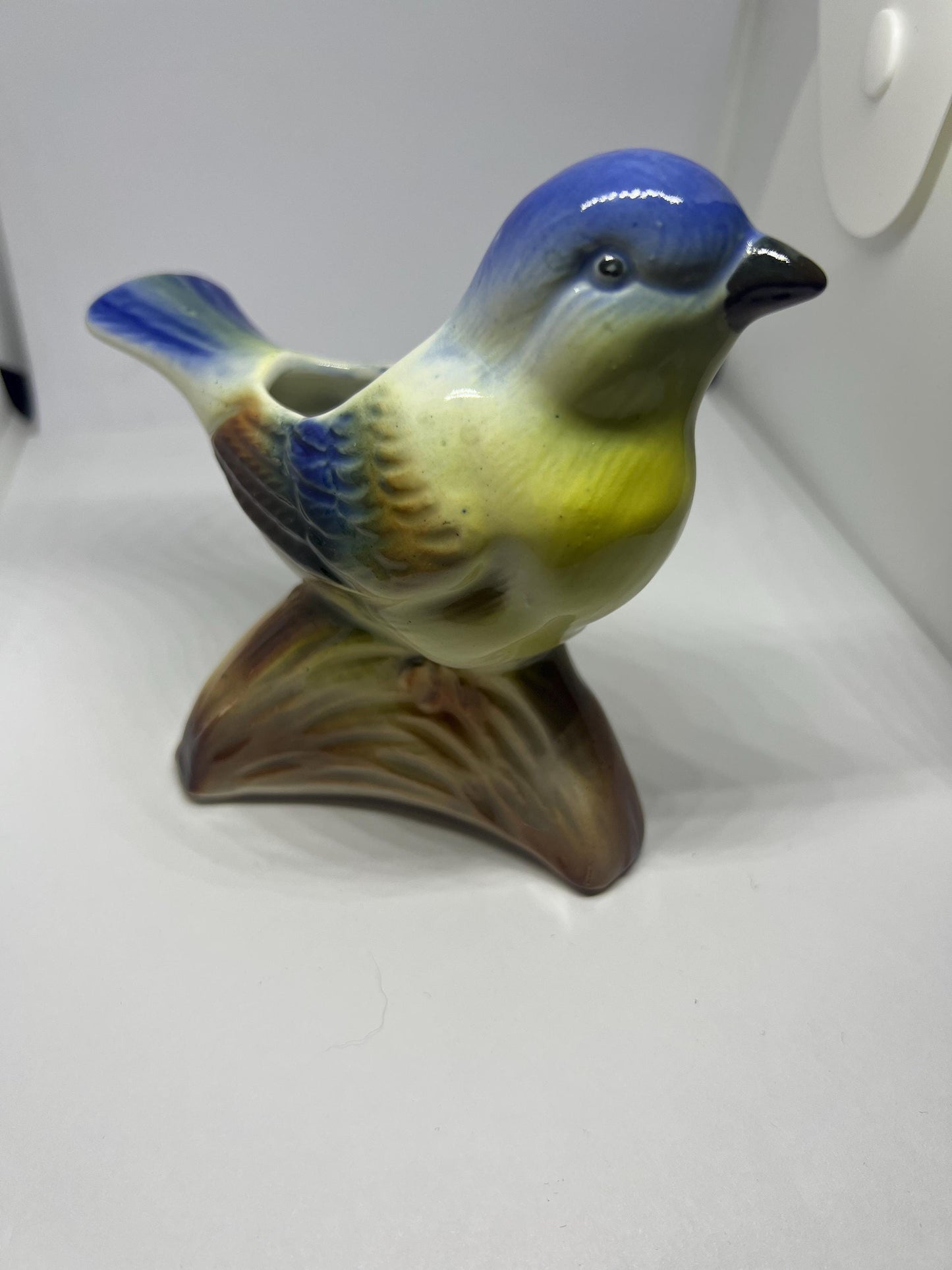 Quirky bluebird ceramic planter.