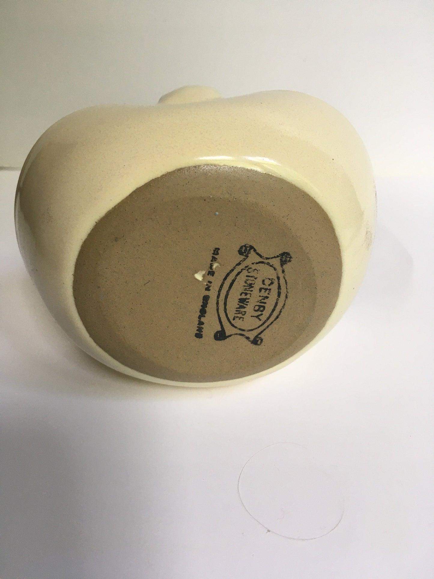 Denby pottery cream glazed basket.