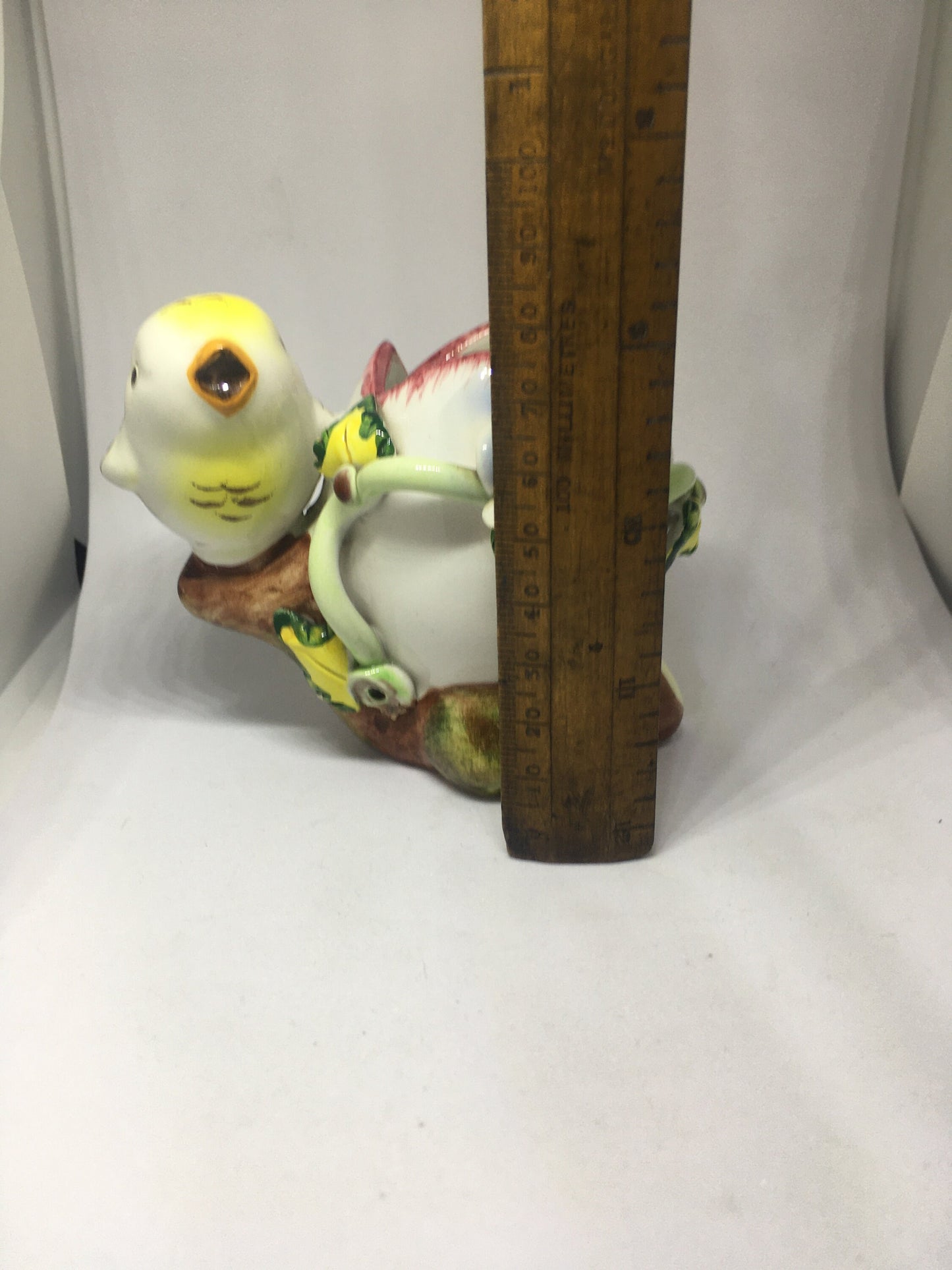 Ceramic chick and egg plant pot. Made in Italy.
