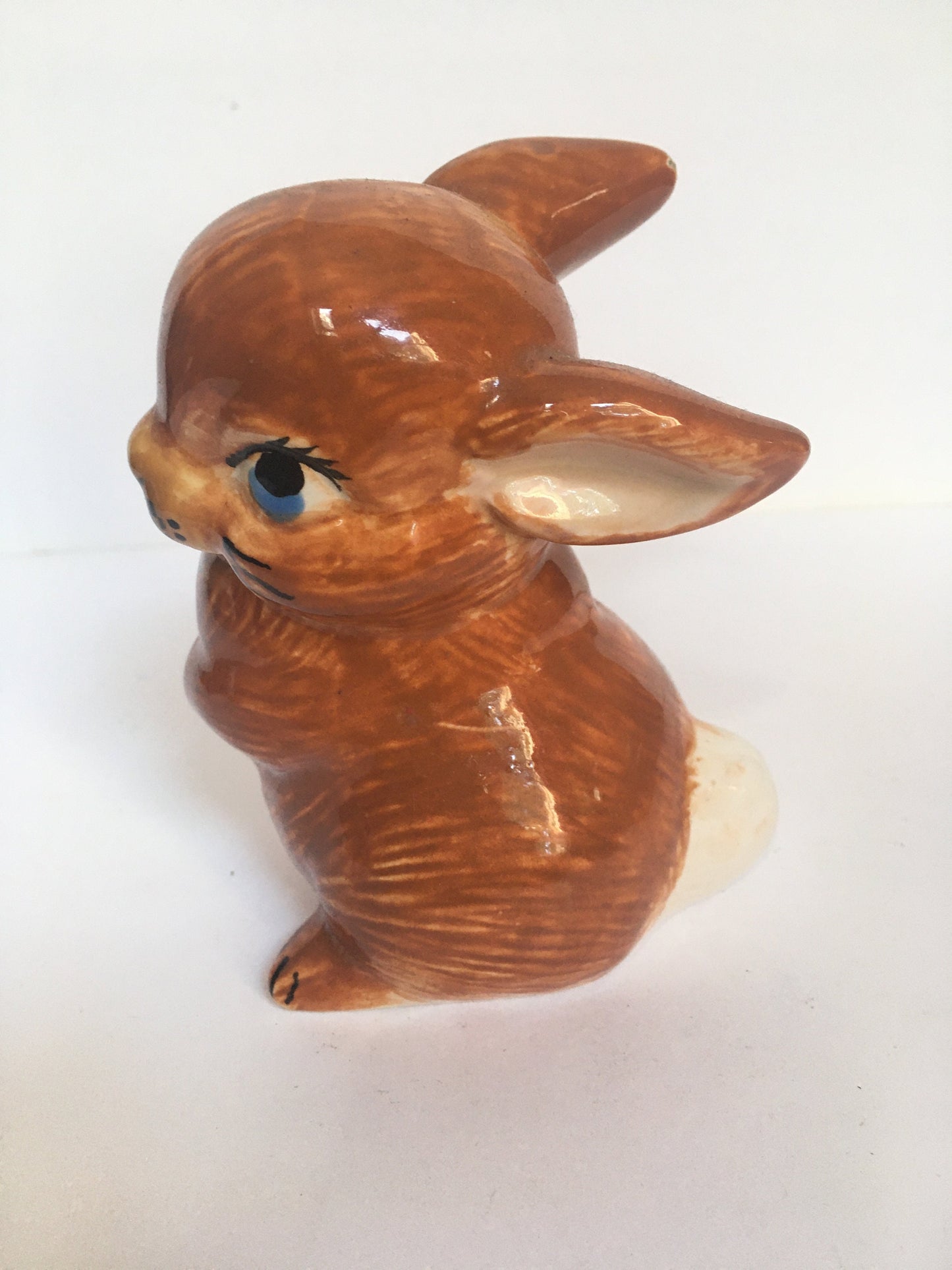 Vintage ceramic doe-eyed rabbit.