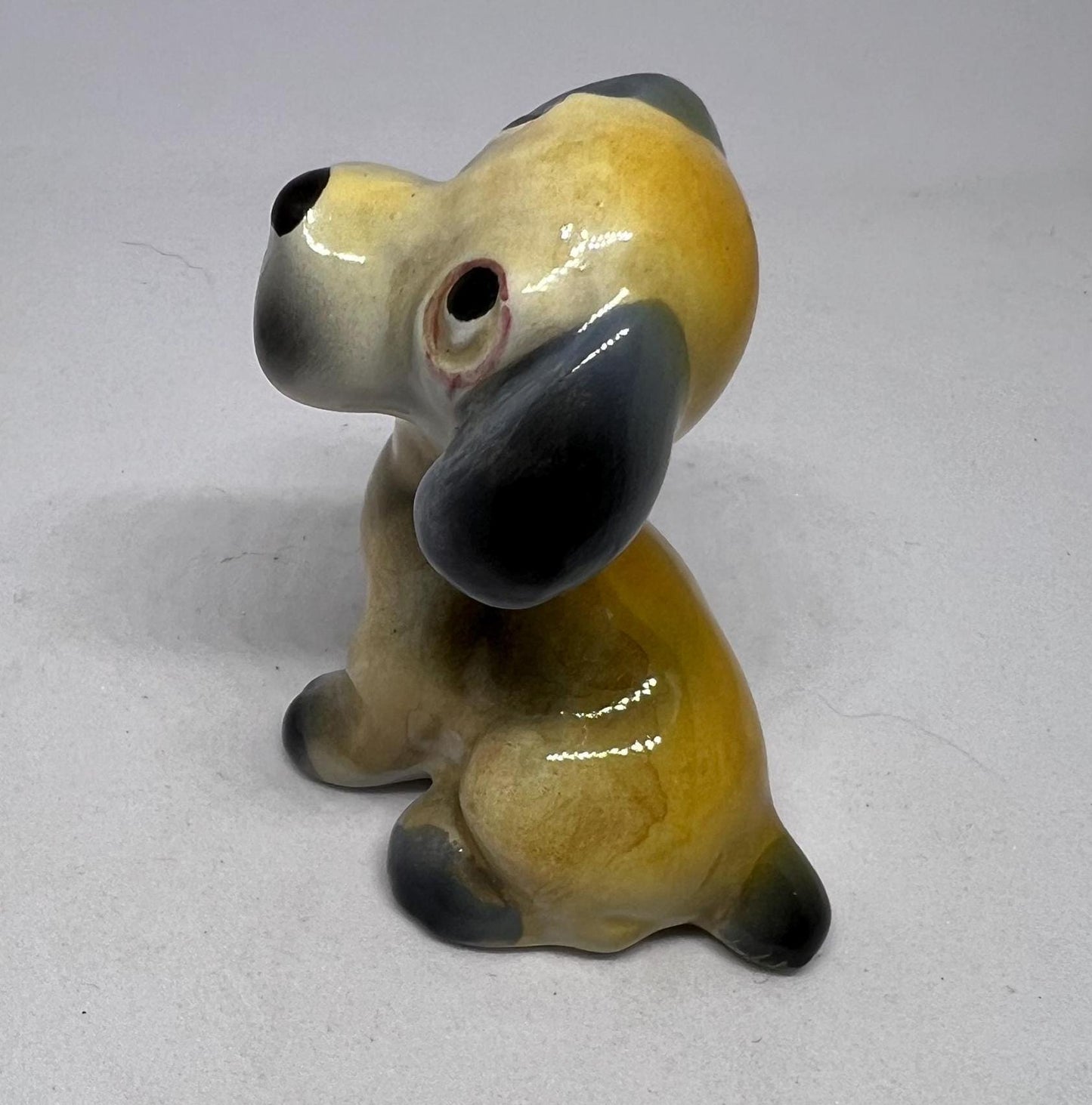 Puppy dog figurine Cute kitsch Italian ceramic dog.