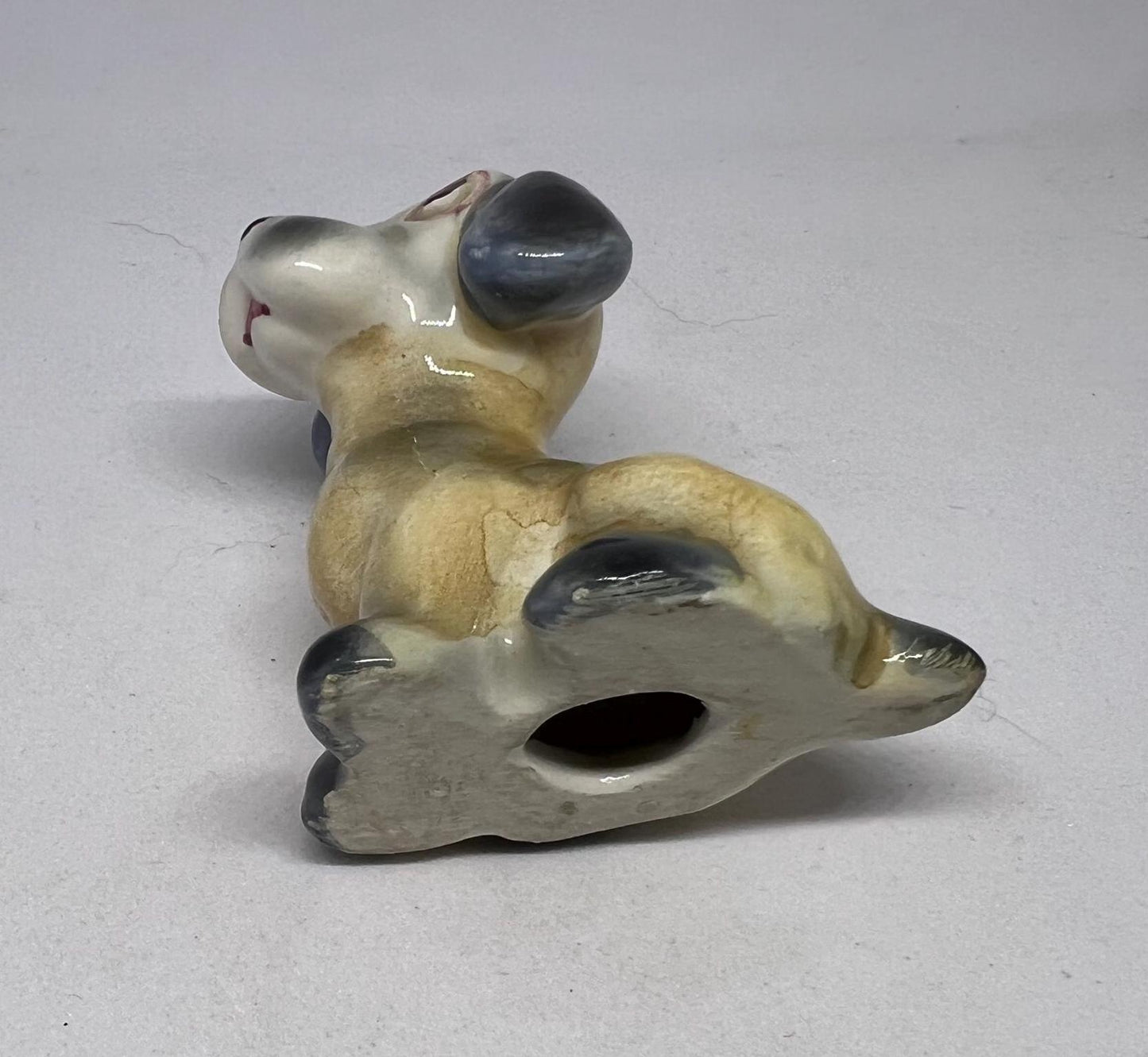 Puppy dog figurine Cute kitsch Italian ceramic dog.