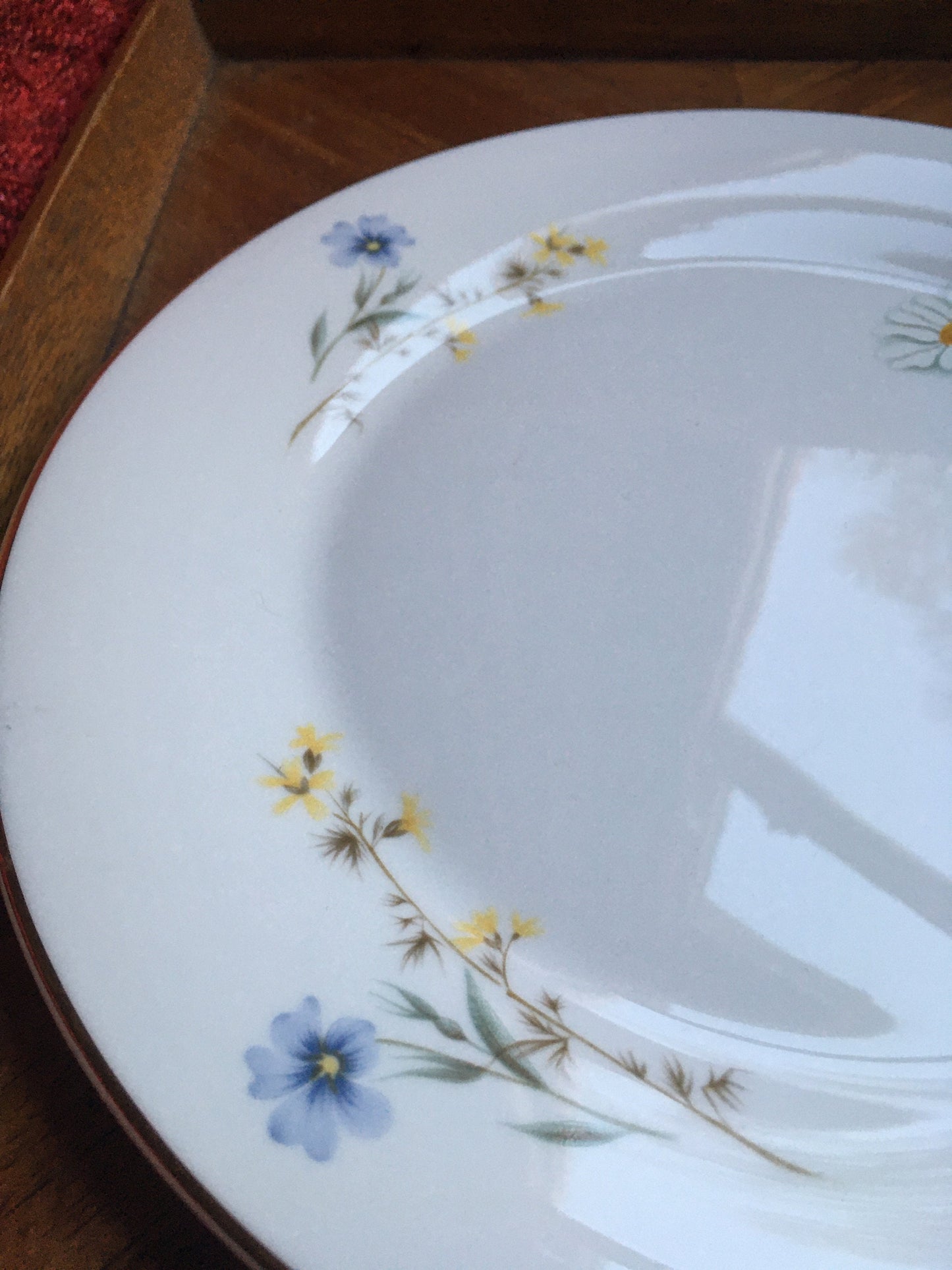Vintage Royal Vale Cake plate and serving slice.