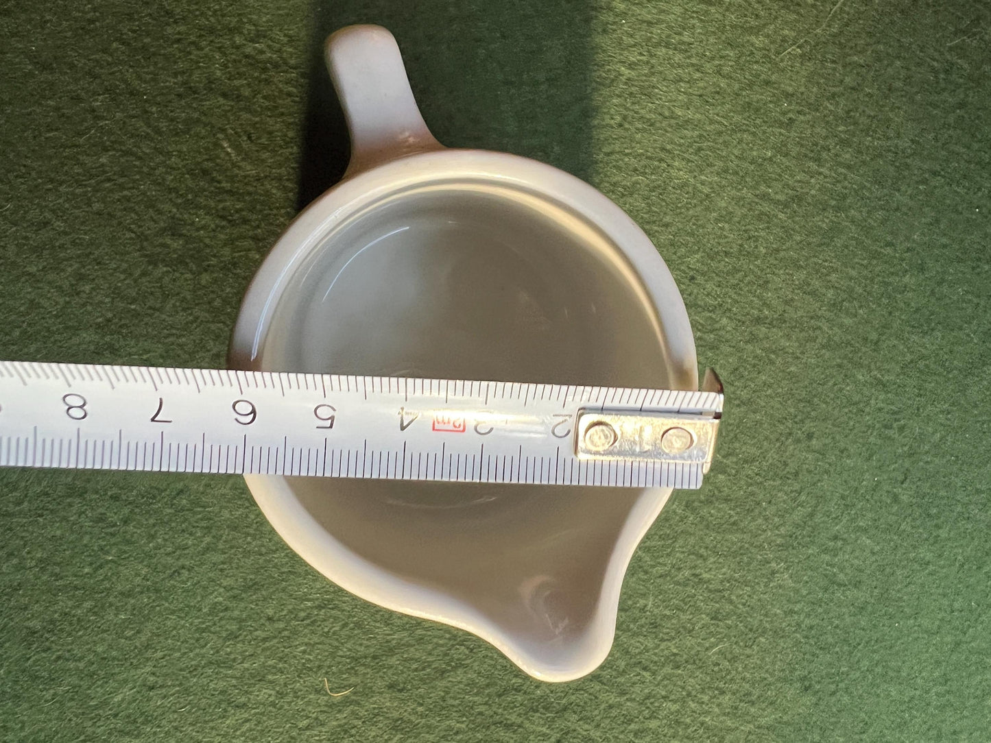 Vintage milk jug. Leaf design Stamped Dudson Brothers Vitrified Hotel ware.
