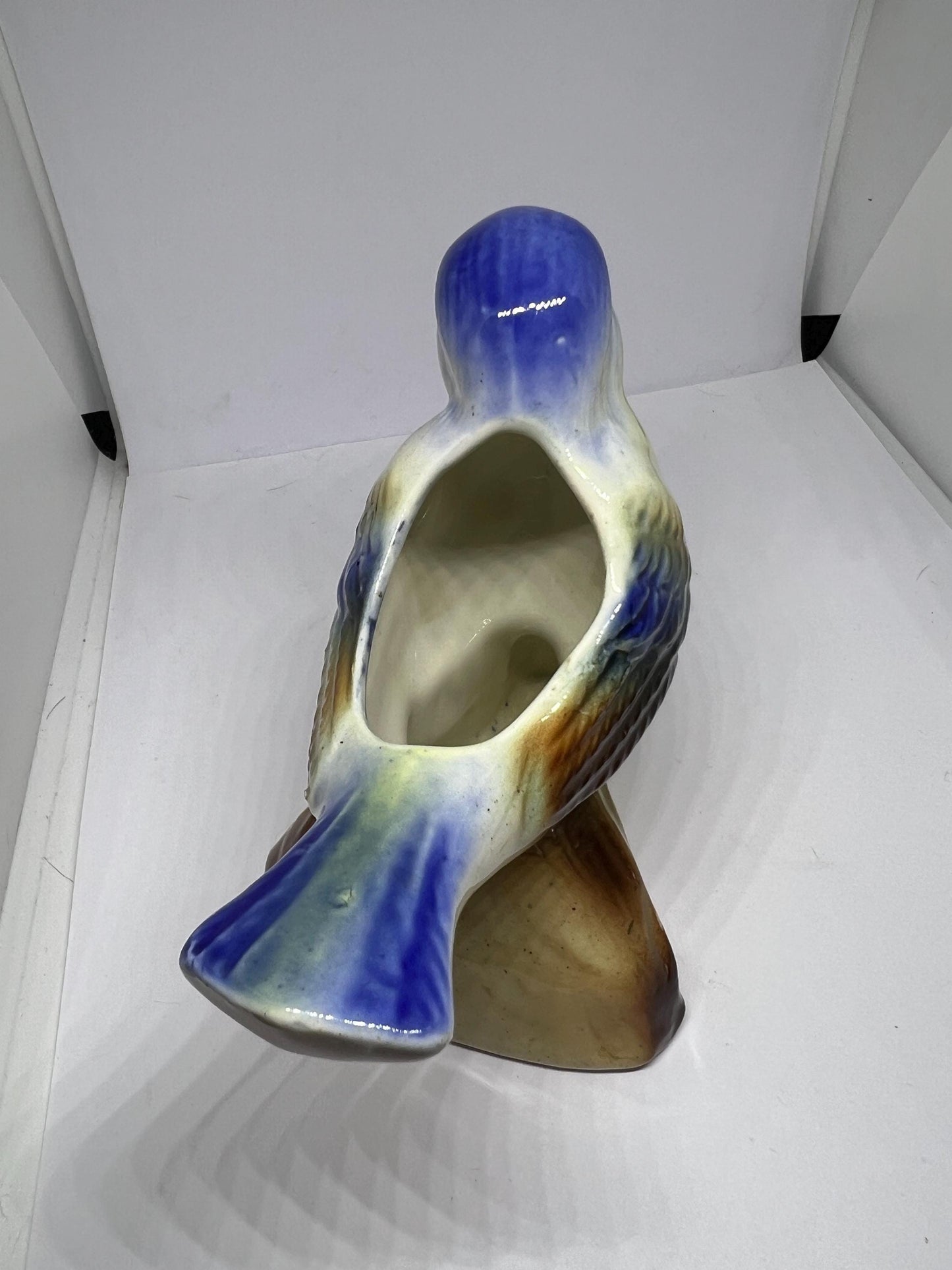 Quirky bluebird ceramic planter.