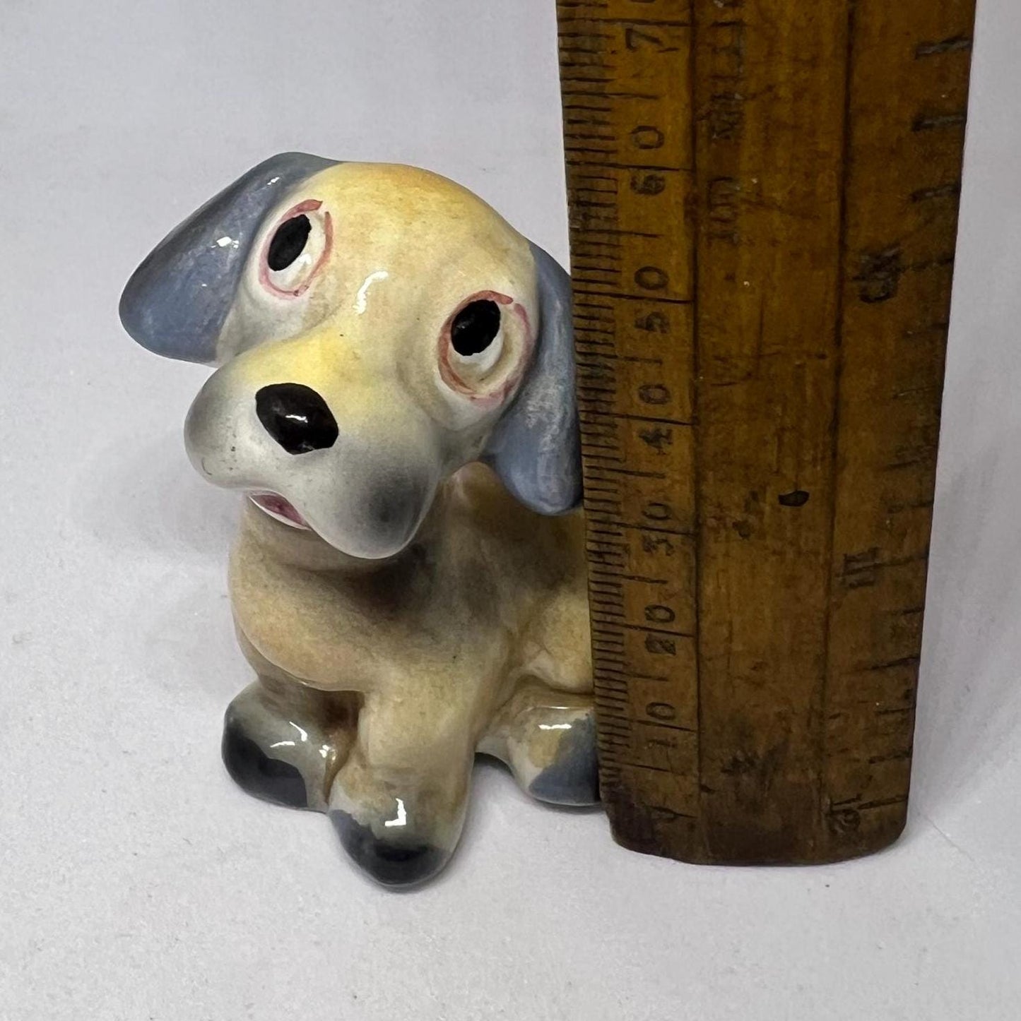 Puppy dog figurine Cute kitsch Italian ceramic dog.