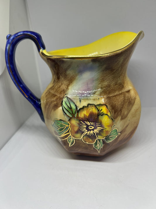 Vintage water milk jug Signed by artist Viola HK Tunstall