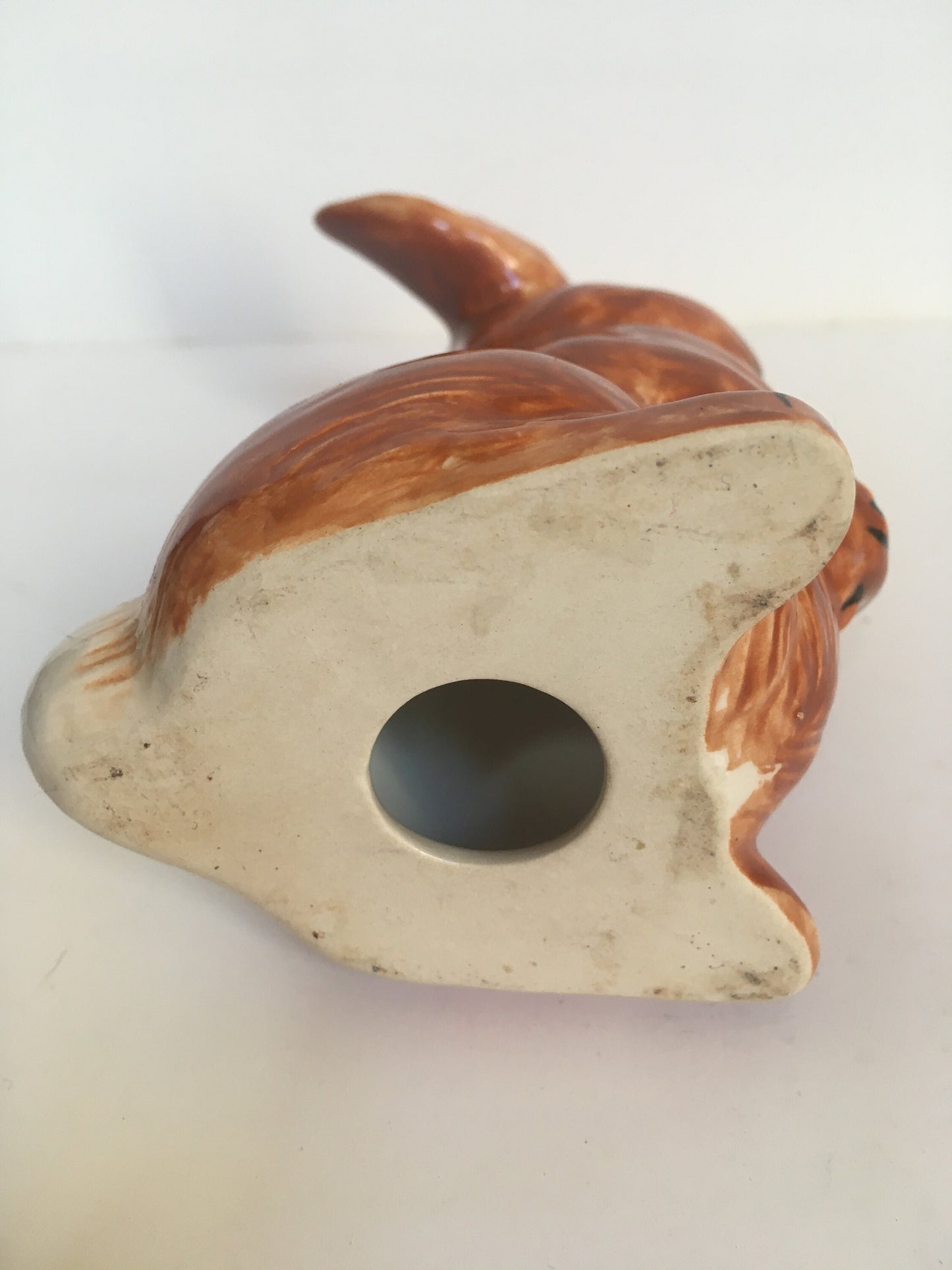 Vintage ceramic doe-eyed rabbit.