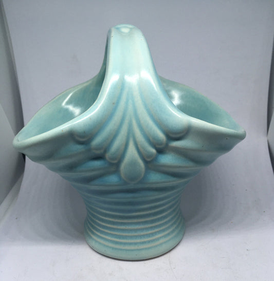 Vintage Posy vase handled basket. Stamped Govancroft.