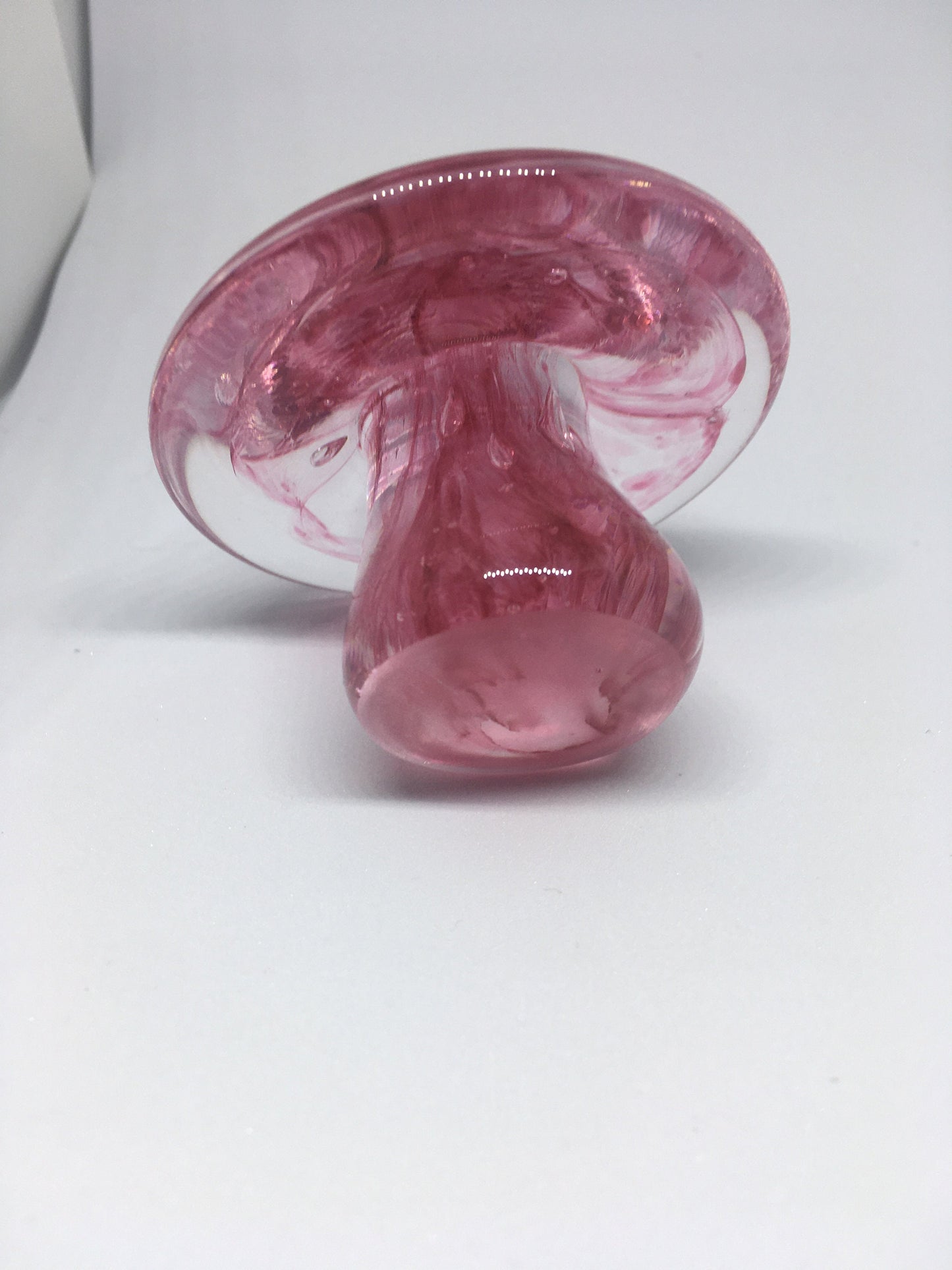 Art glass toadstool paperweight.
