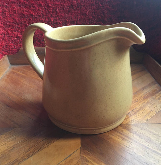 Vintage cream beige stoneware water jug. Sadler England.