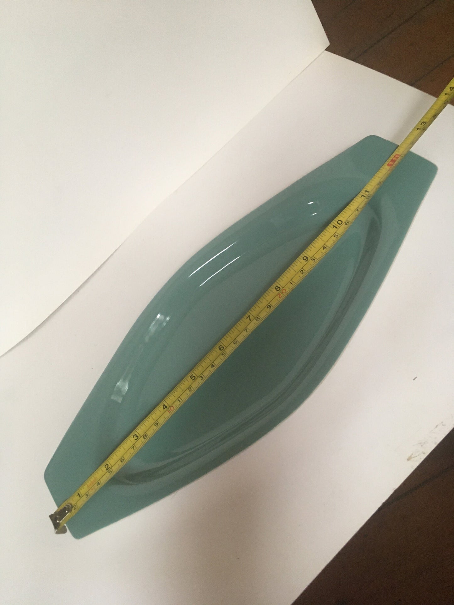 Poole Pottery Twintone Sky Blue  Narrow oval serving plate.