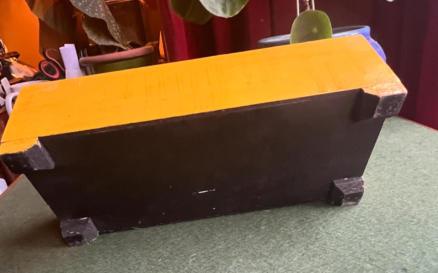 Retro kitchen hand painted rooster design spice drawers.